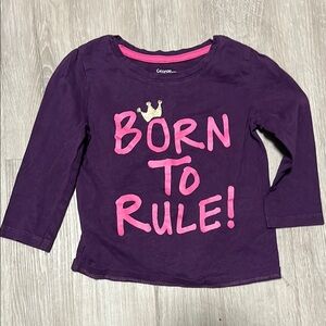 4/$20 George Purple Kids Shirt - Born to Rule